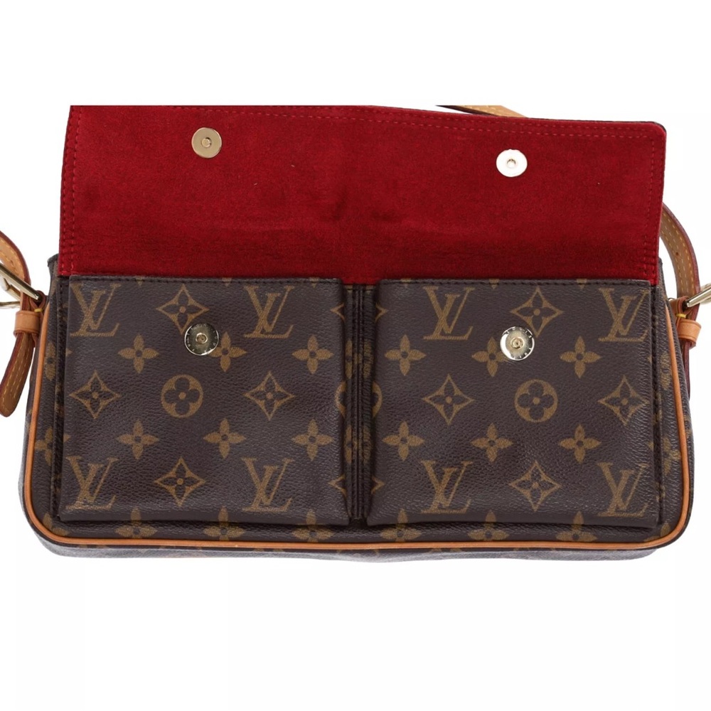 Louis Vuitton Monogram Viva Cite MM Shoulder Bag Brown Canvas - Picture 9 of 12